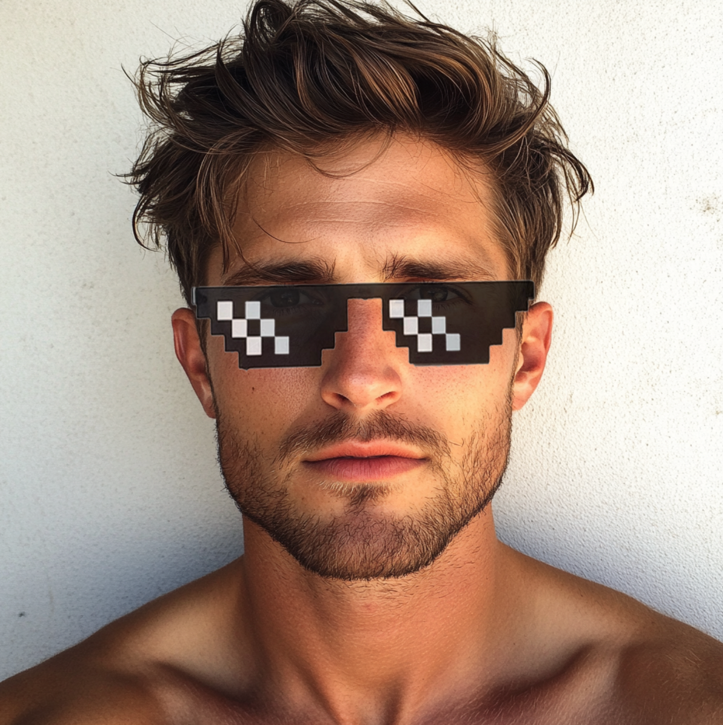 Censored Pixel MEME Sunglasses