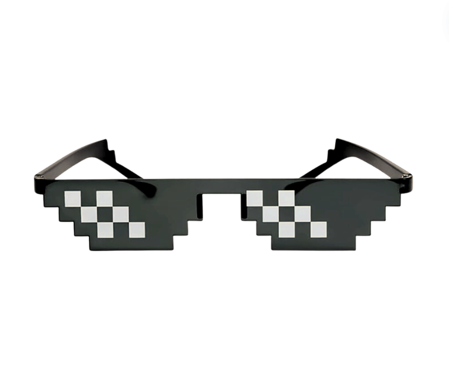 Censored Pixel MEME Sunglasses